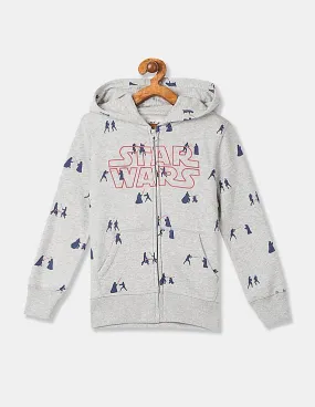 GAP Boys Grey Star Wars™ Print Hooded Sweatshirt