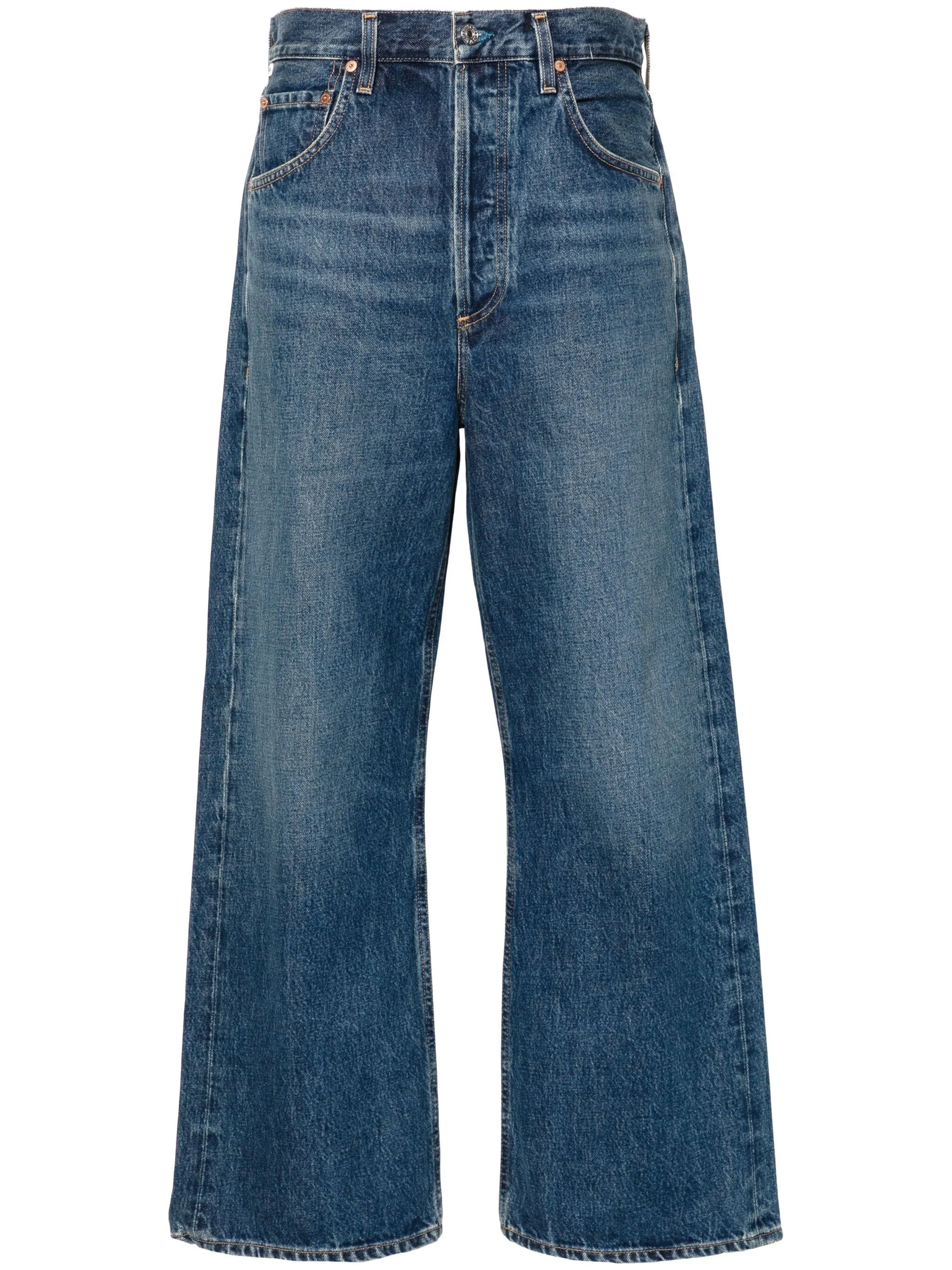 Gaucho wide-leg jeans