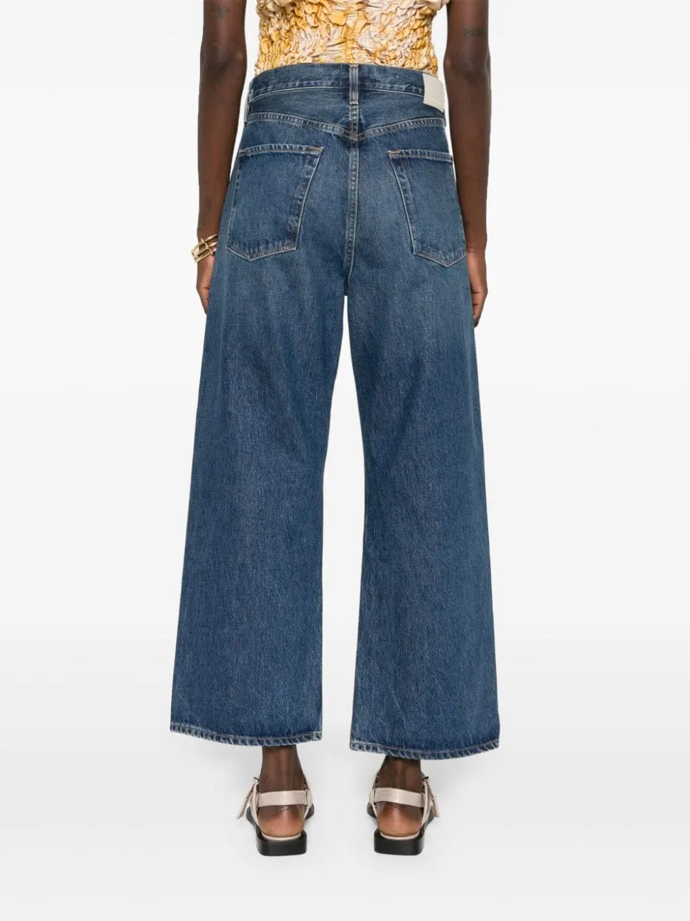 Gaucho wide-leg jeans