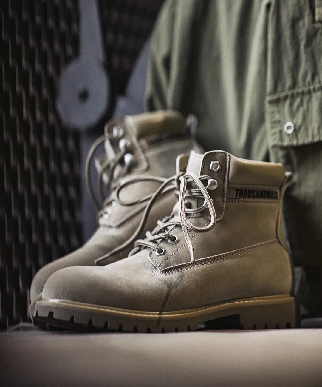 Geumo Grey Workwear Boots