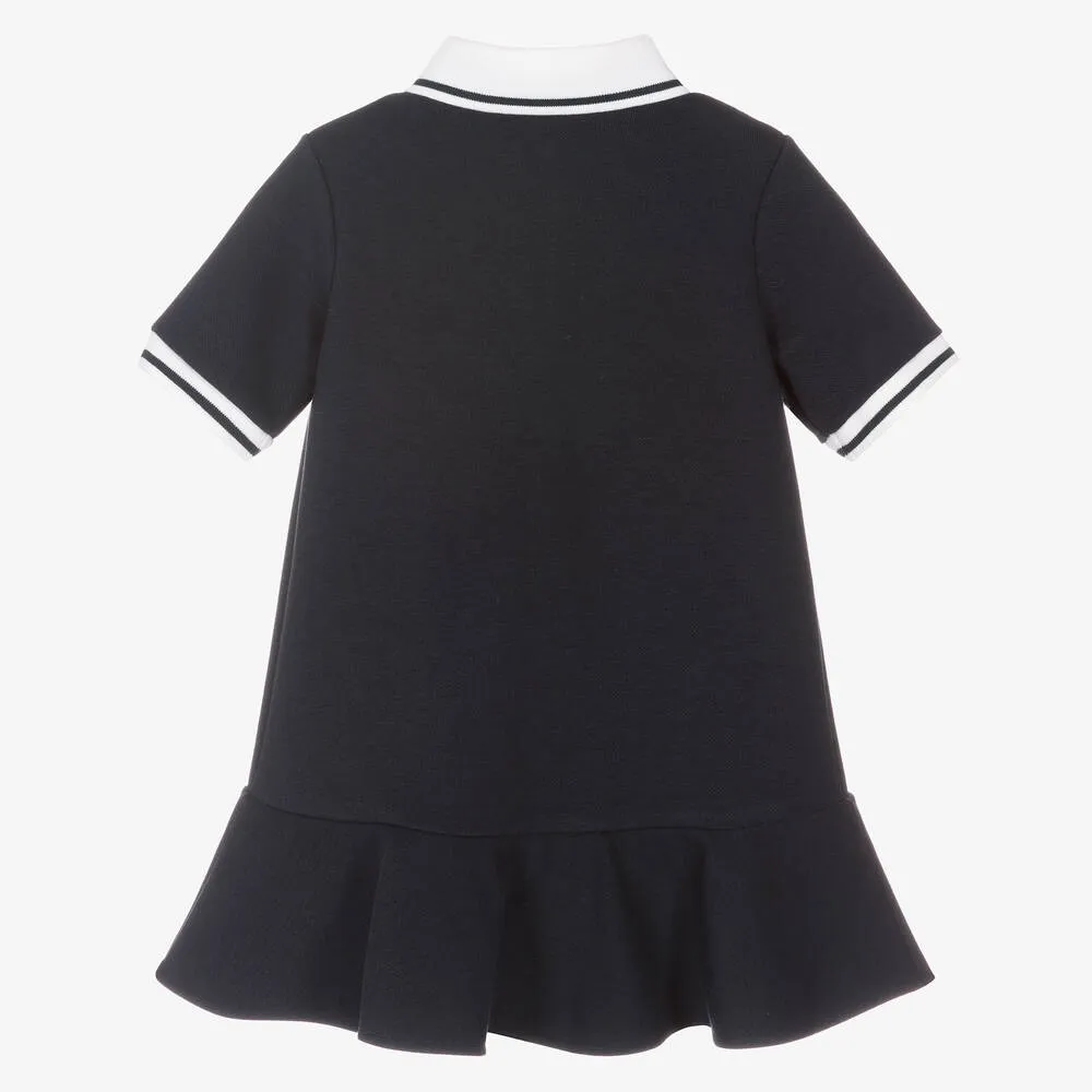 Girls Navy Blue Polo Dress