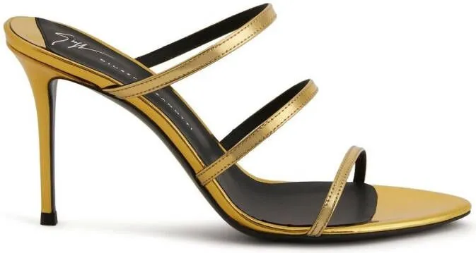 Giuseppe Zanotti Alimha 105mm stiletto sandals Gold