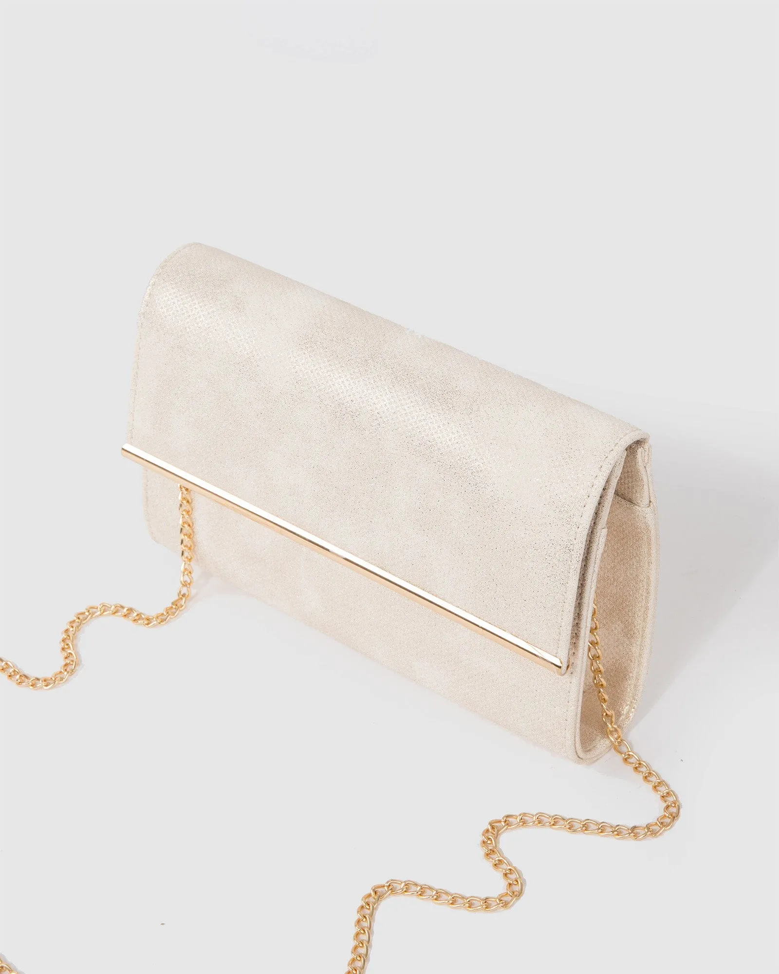 Gold Harriet Clutch Bag