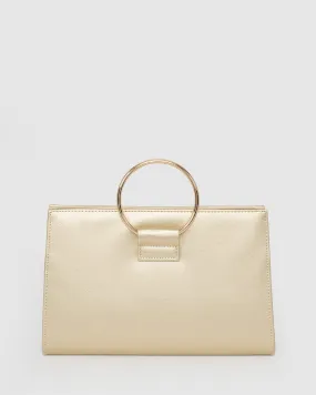 Gold Maggie Ring Clutch Bag