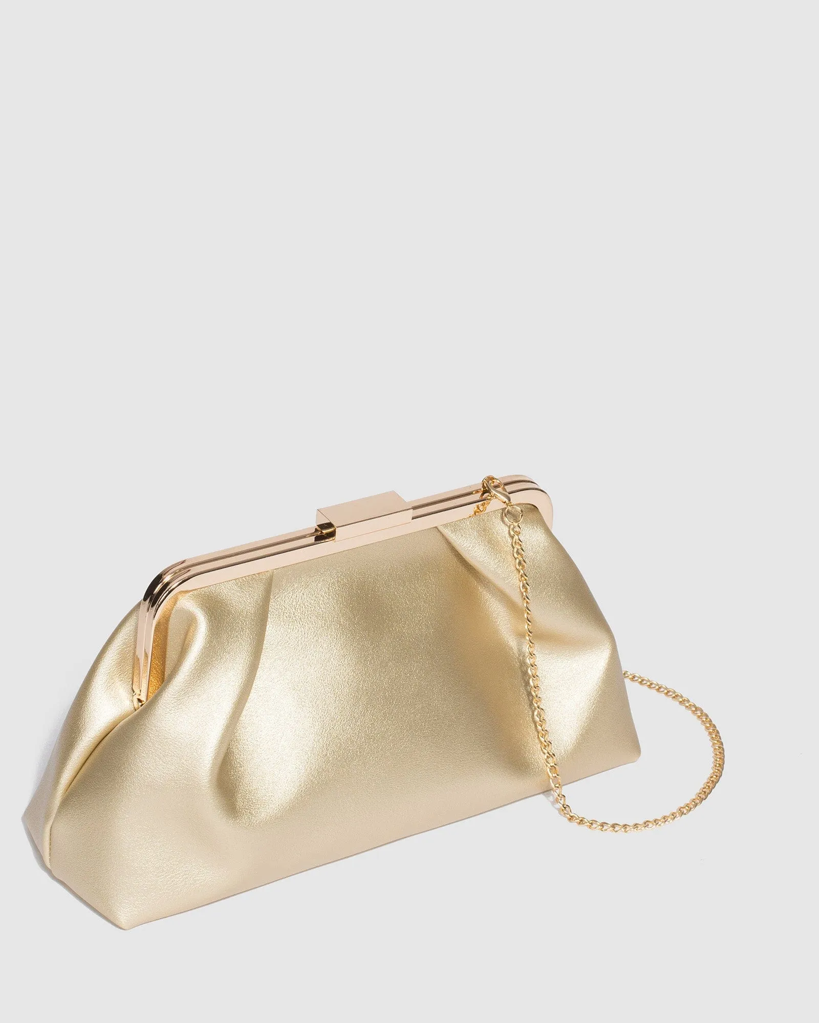 Gold Noa Clutch Bag