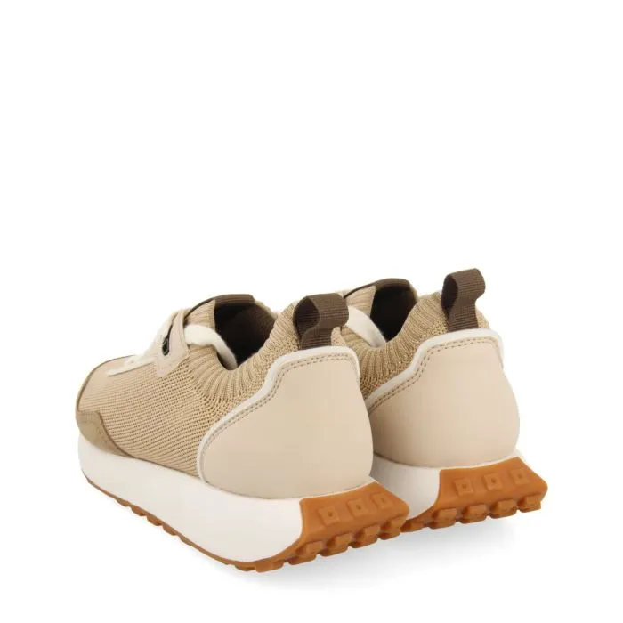 GOLDEN ELASTIC CUT SNEAKERS FOR WOMEN FINIQ