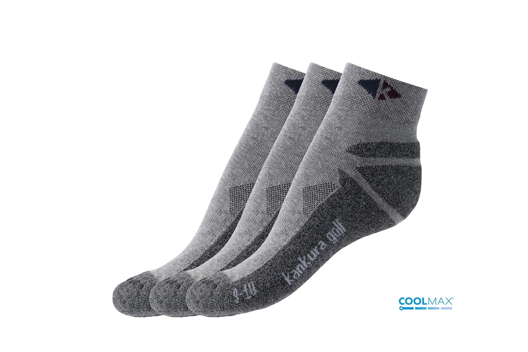 Golf Socks - 3 Pairs GREY COOLMAX