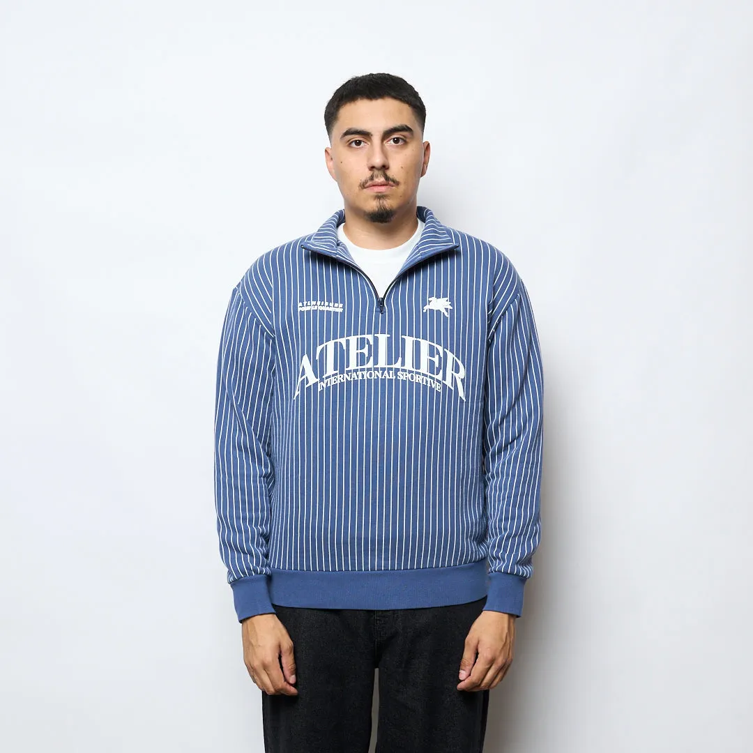Goodies Sportive - Baseball Half Zipper (Blue/White)