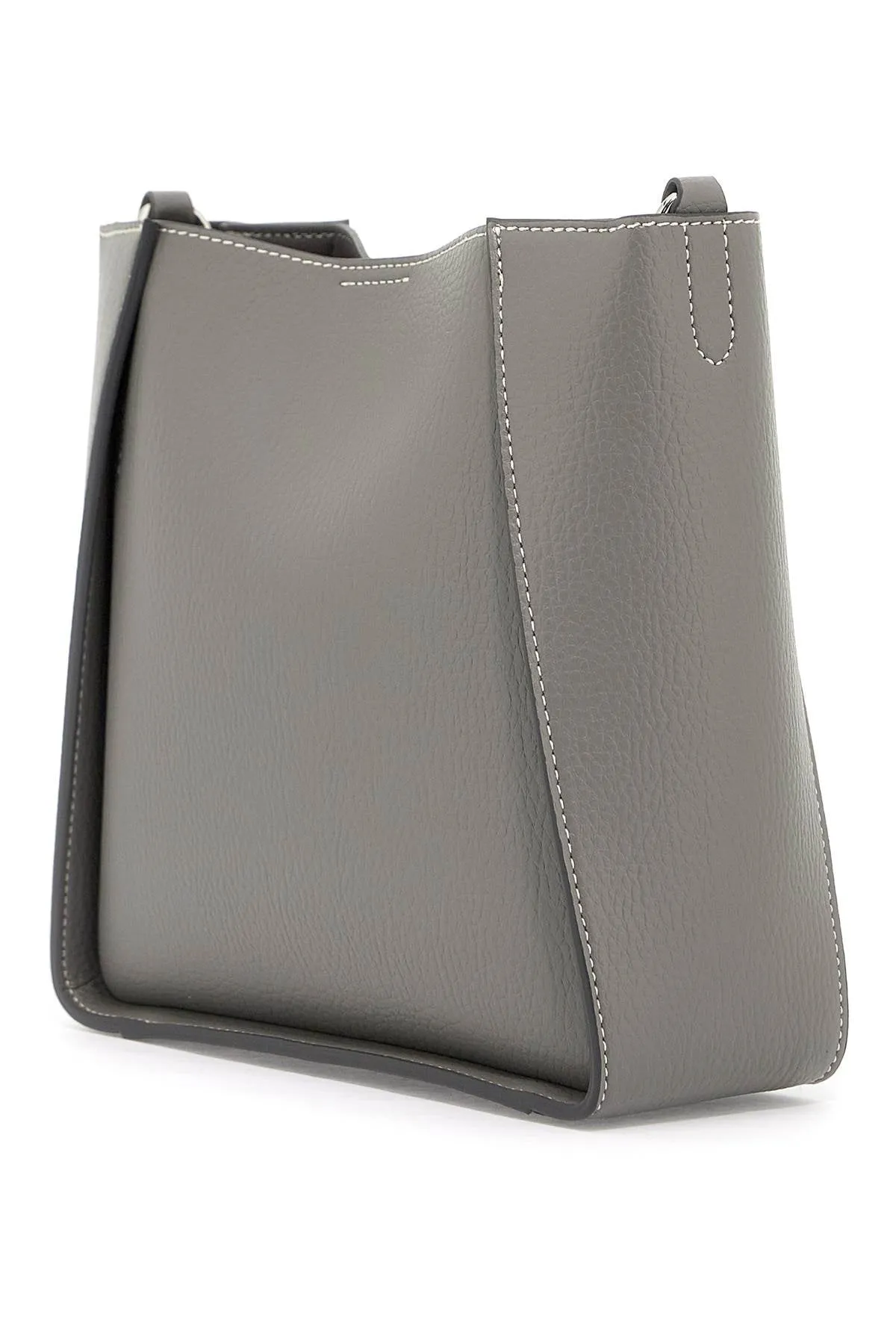 grained alter mat stella logo crossbody bag 700073 WP0057 SMOKE