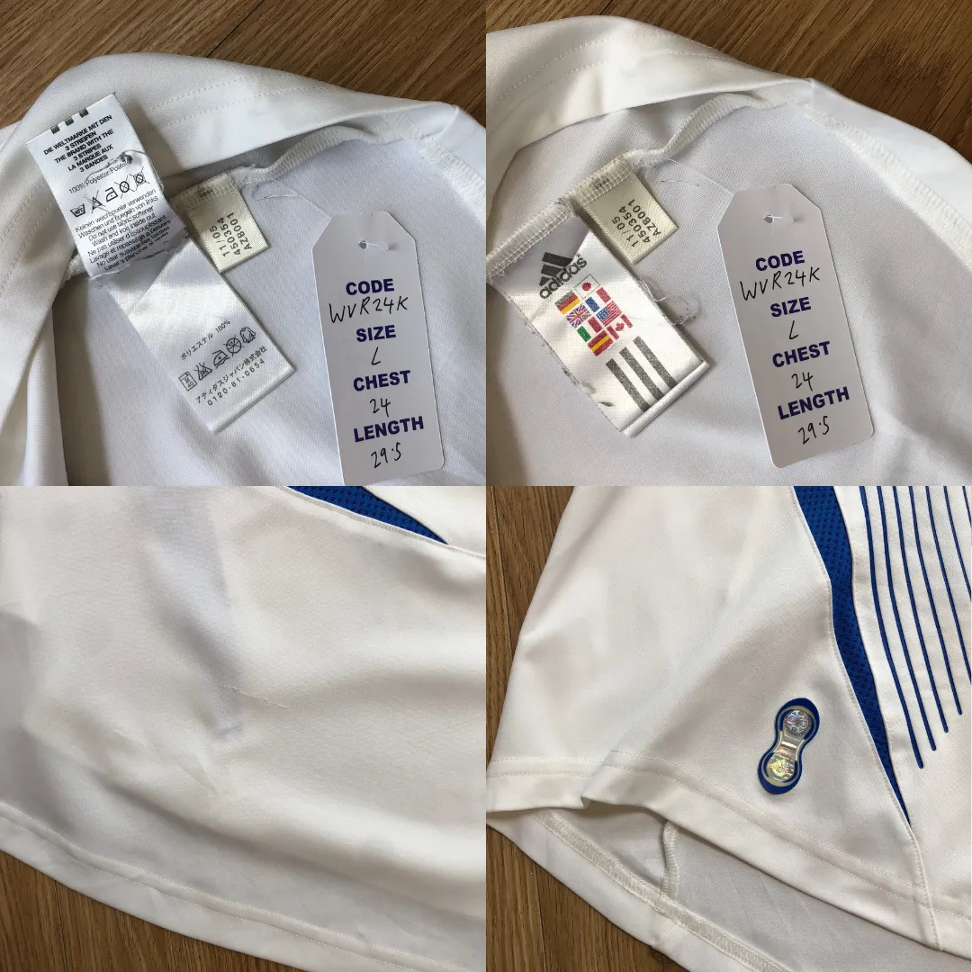 Greece Karagounis Vintage Adidas 2006/2008 Football Shirt Large