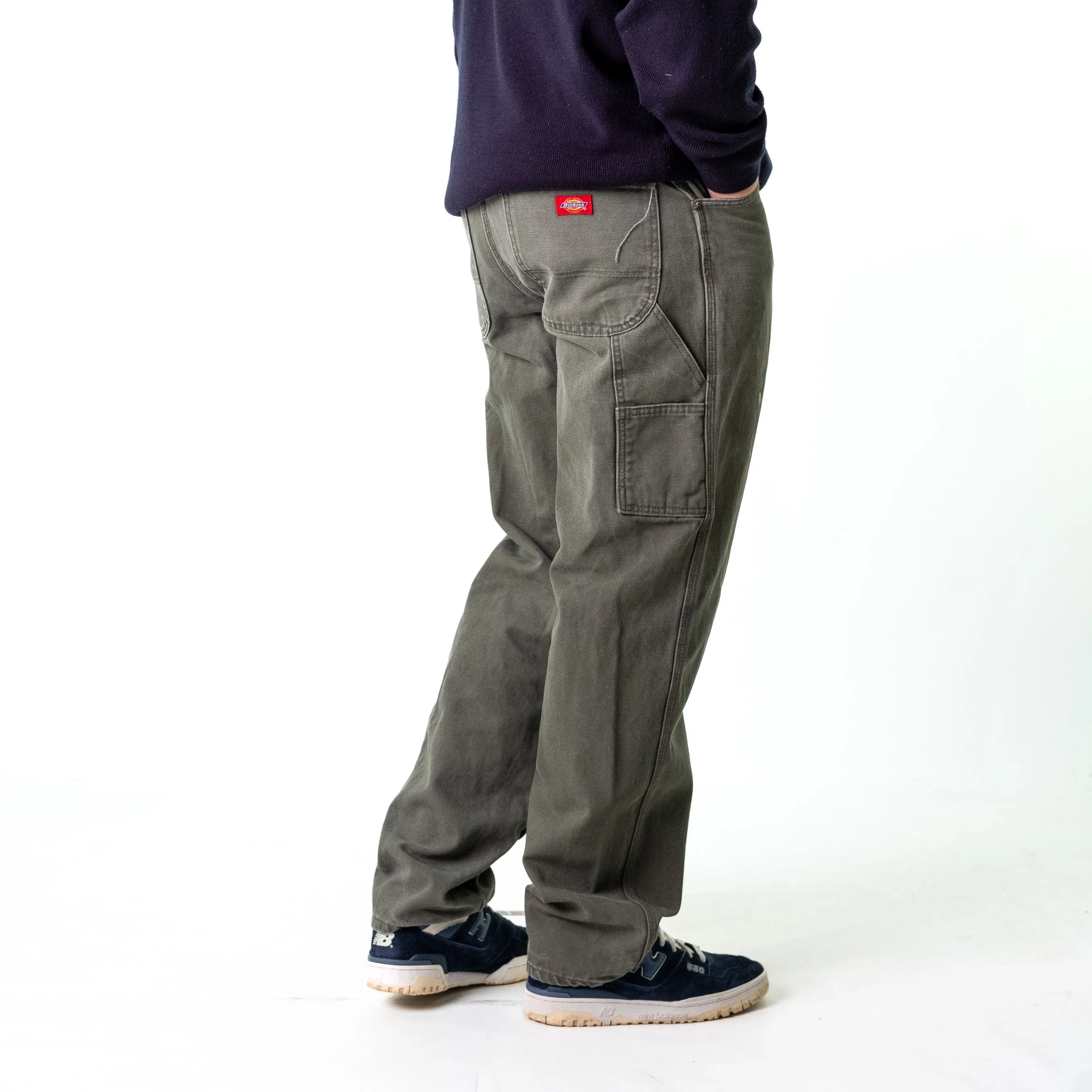 Green 90s Dickies  Cargo Skater Trousers Pants Jeans (34x34)