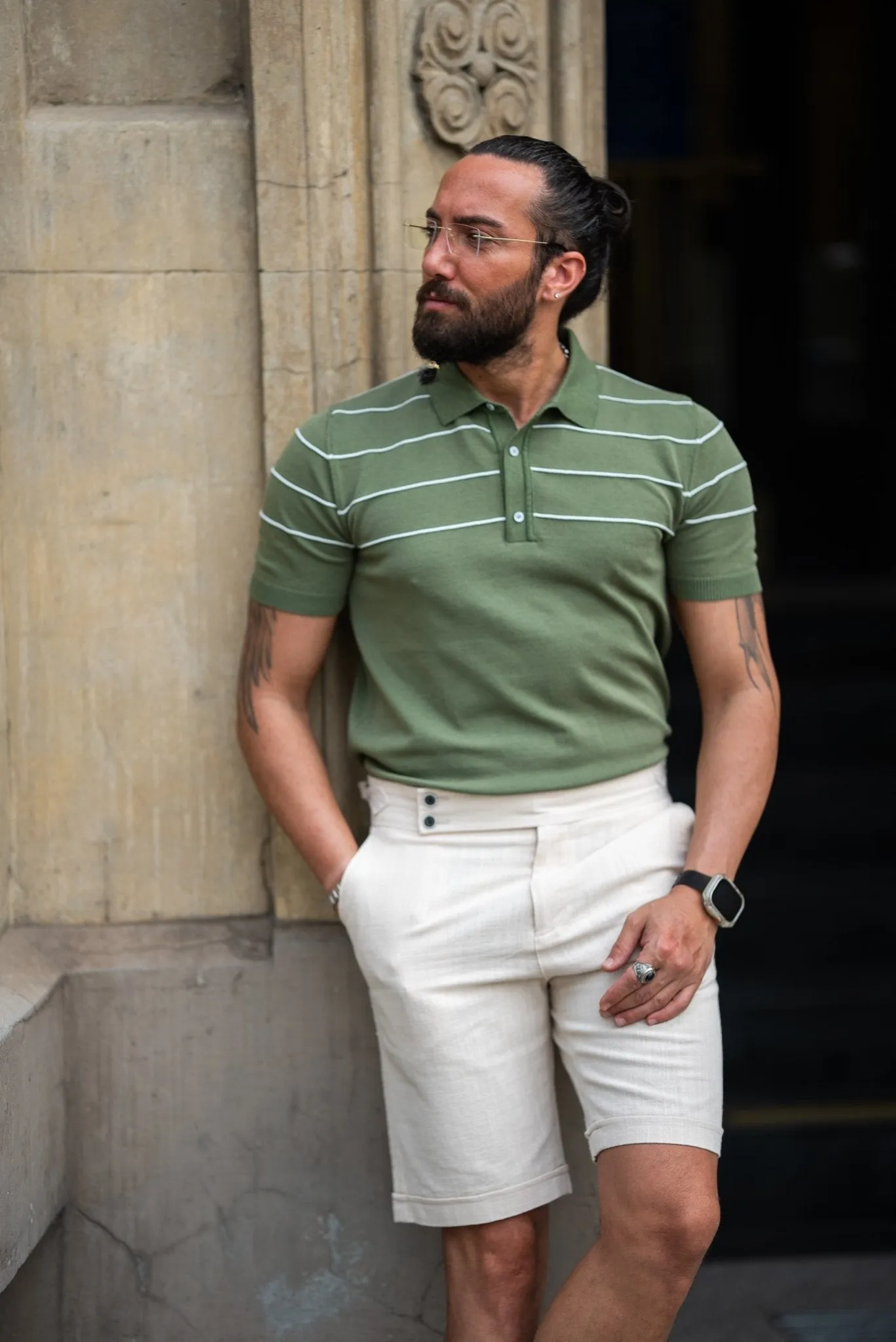Green Polo Neck Knitwear