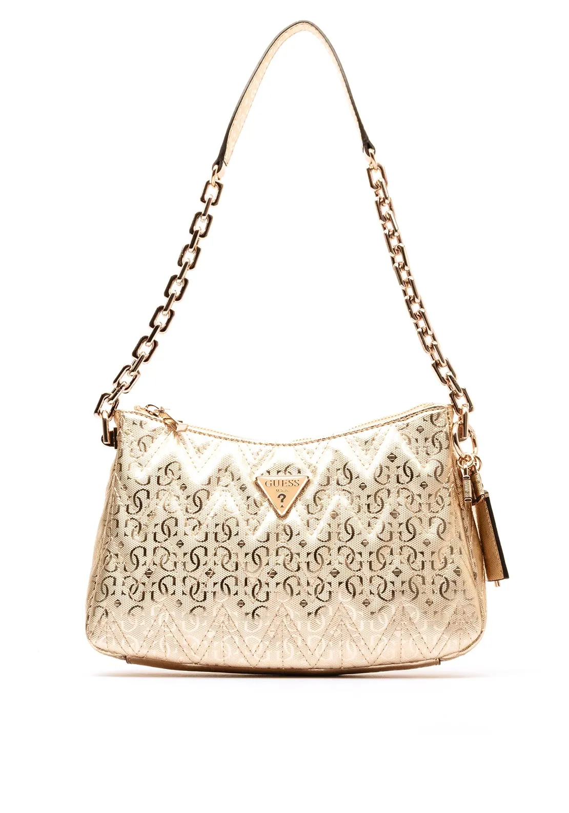 Guess Adelard Quilted Shoulder Bag, Gold