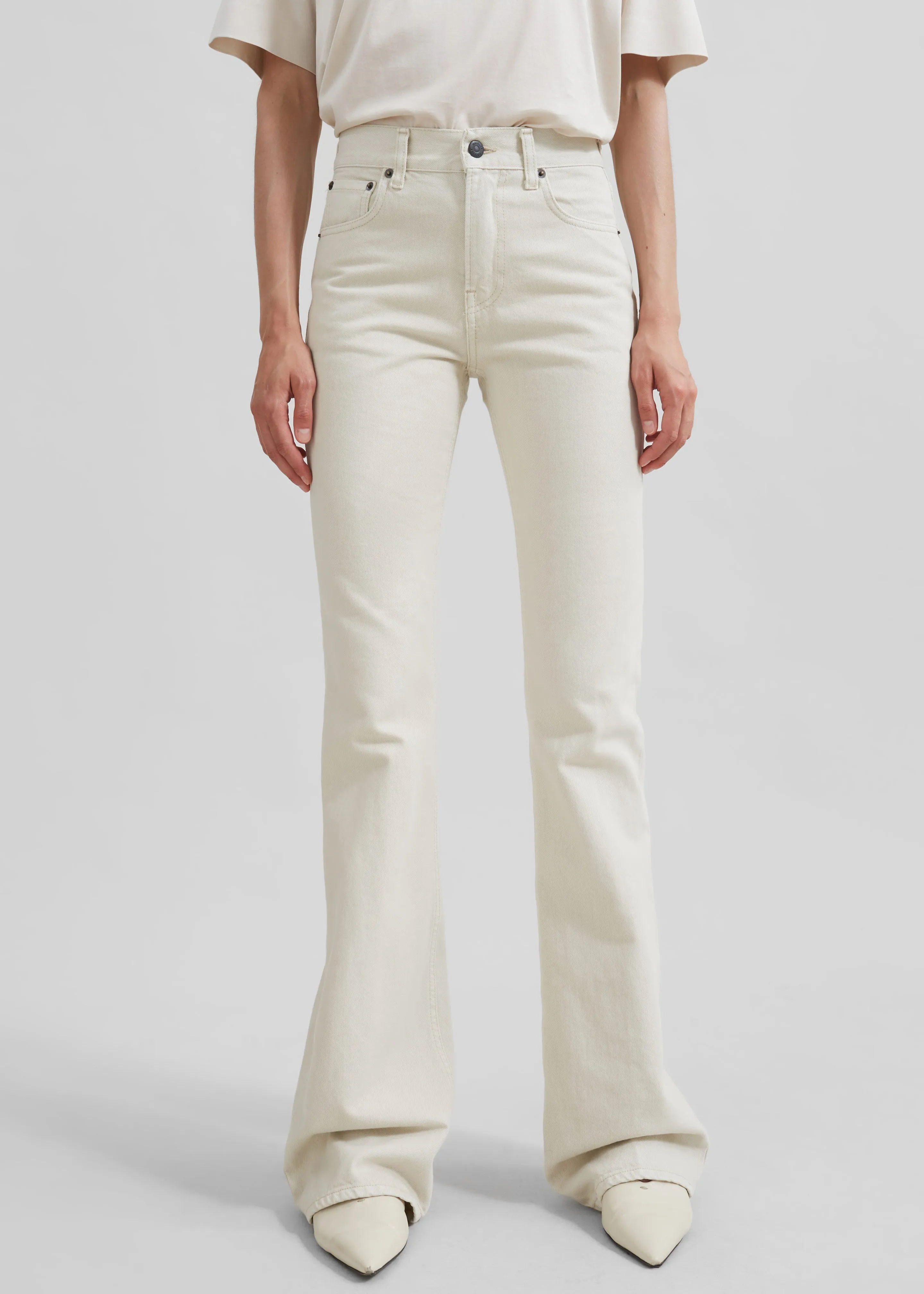 Haikure Flora Flared Jeans - Natural