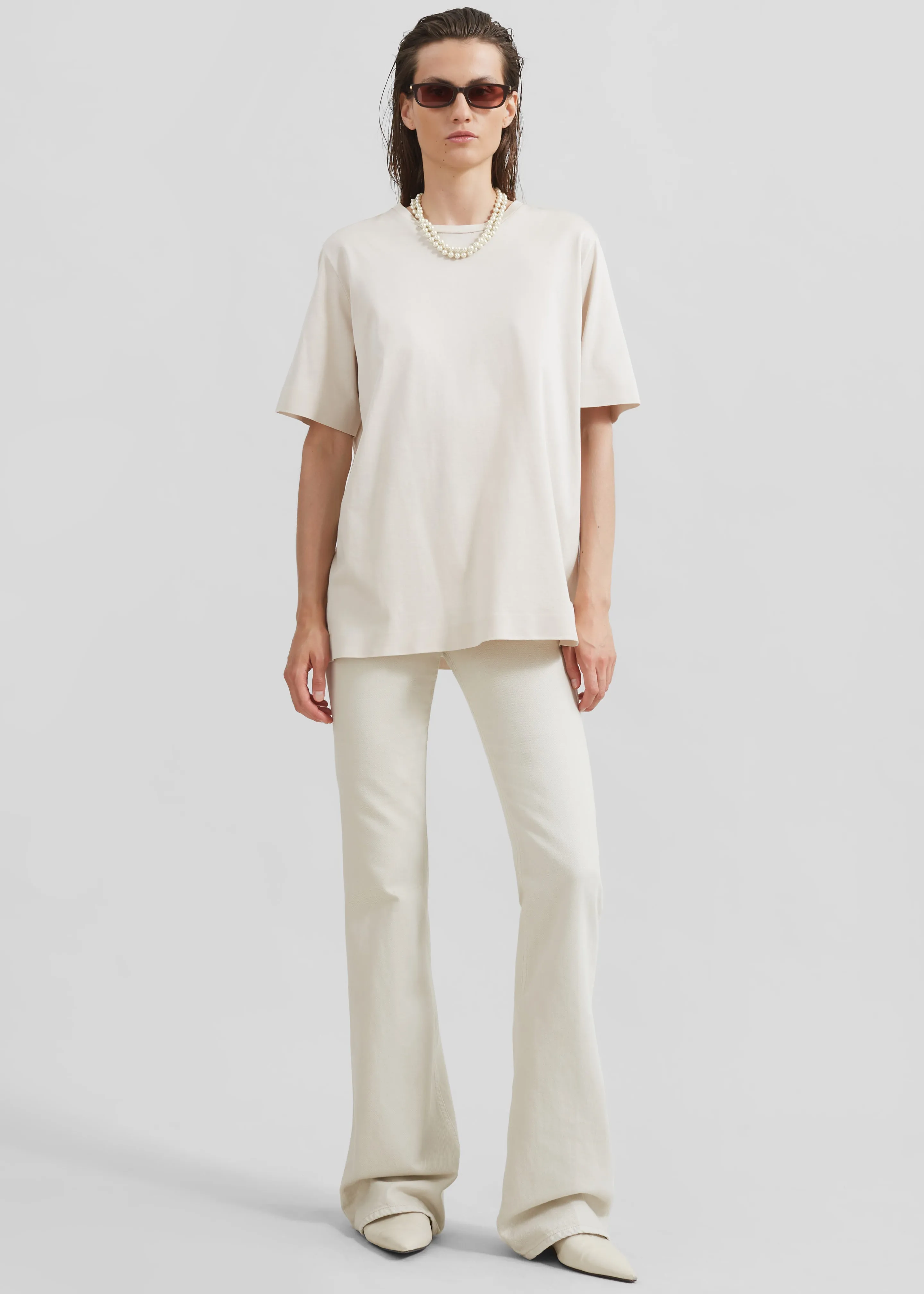 Haikure Flora Flared Jeans - Natural