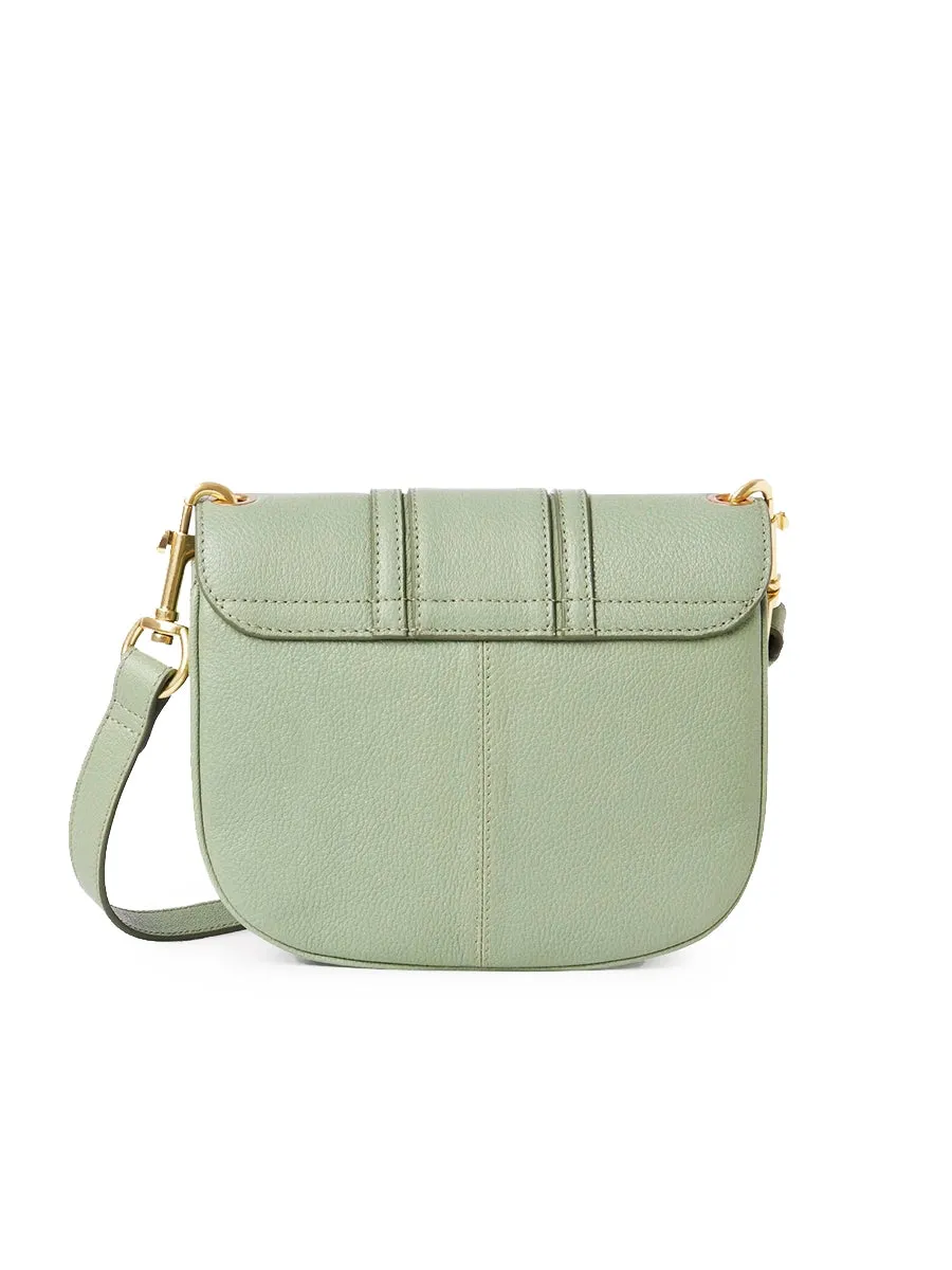 Hana Shoulder Bag in Steel Green