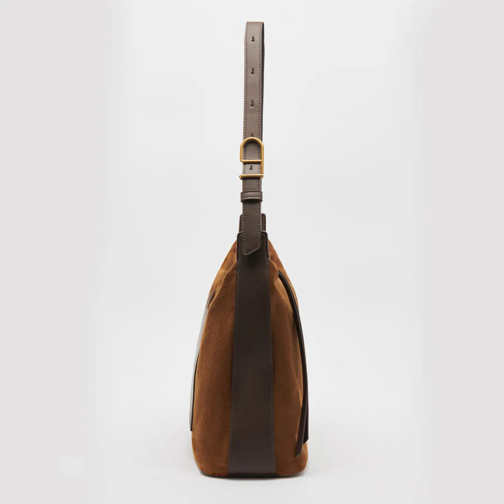 HANA SHOULDER BAG TOBACCO SUEDE– Dolce Vita 6940977004610