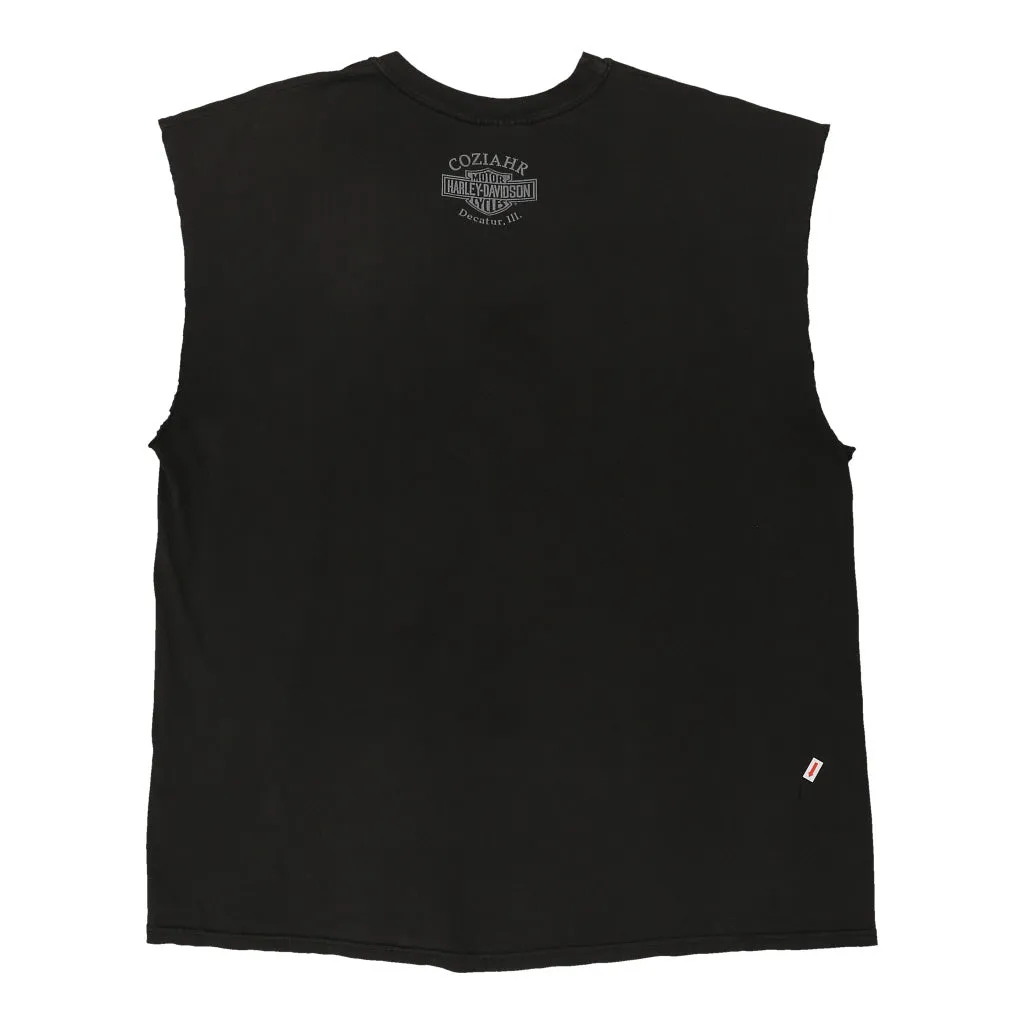 Harley Davidson Graphic Vest - 2XL Black Cotton