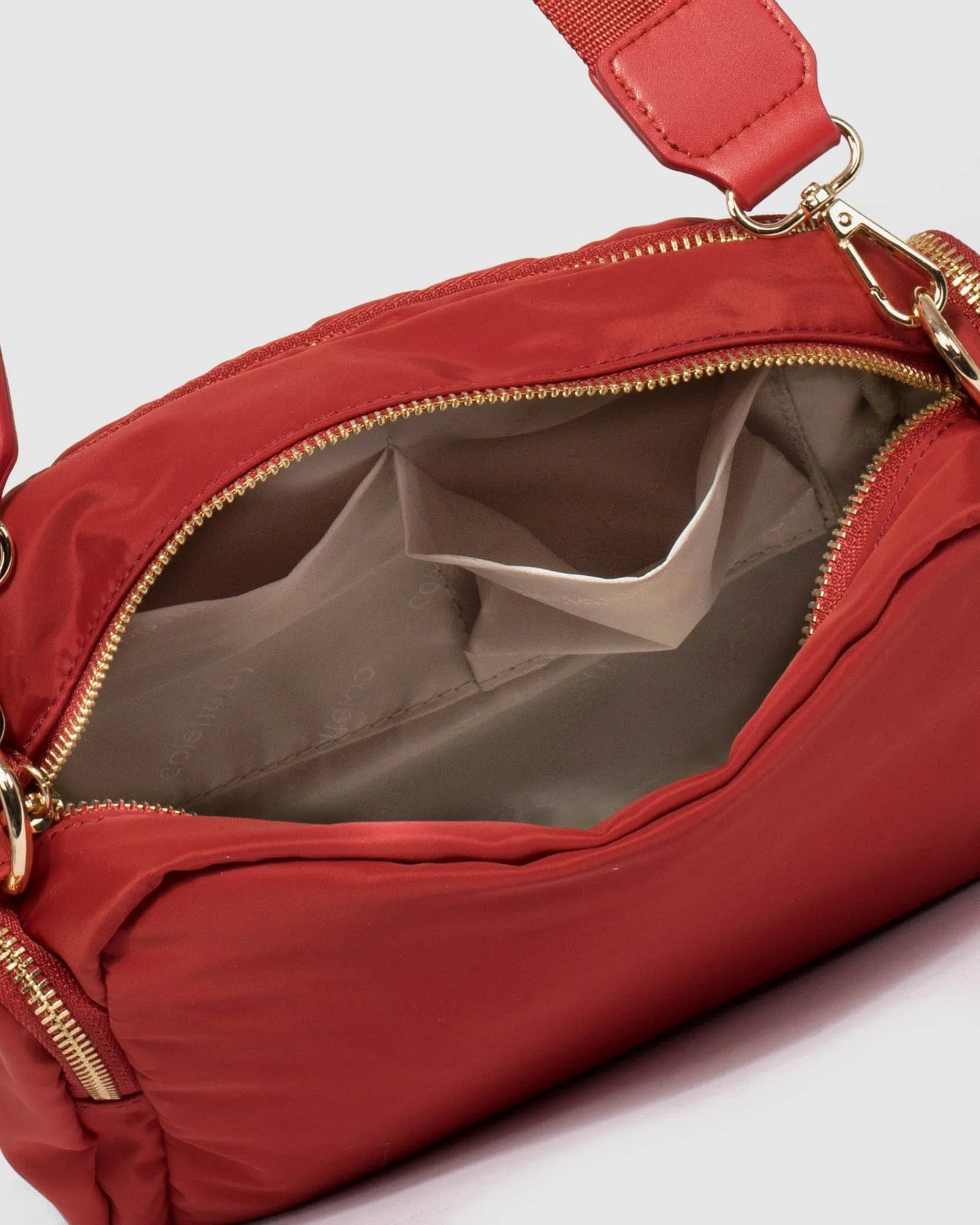Harper Nylon Orange Crossbody Bag