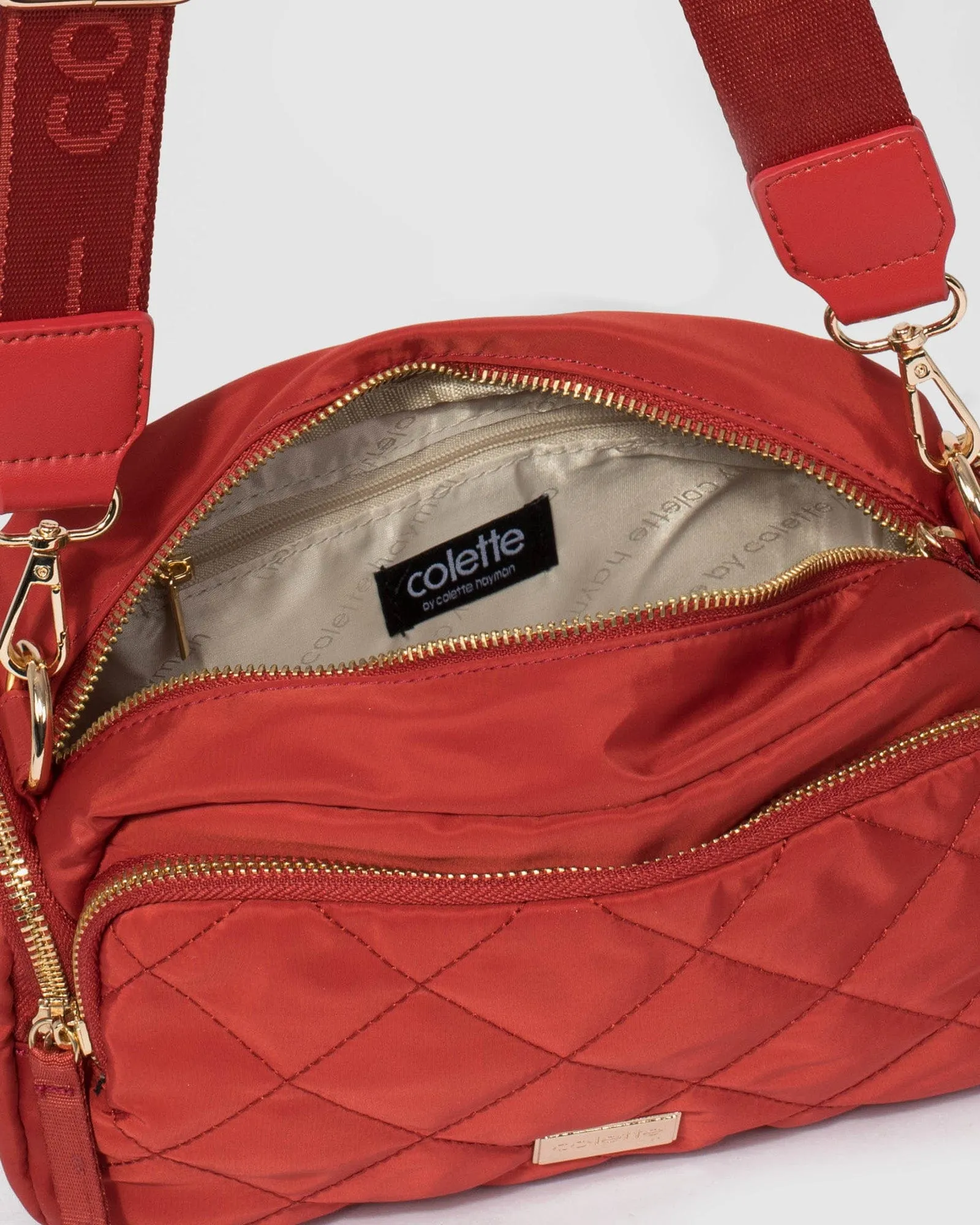 Harper Nylon Orange Crossbody Bag