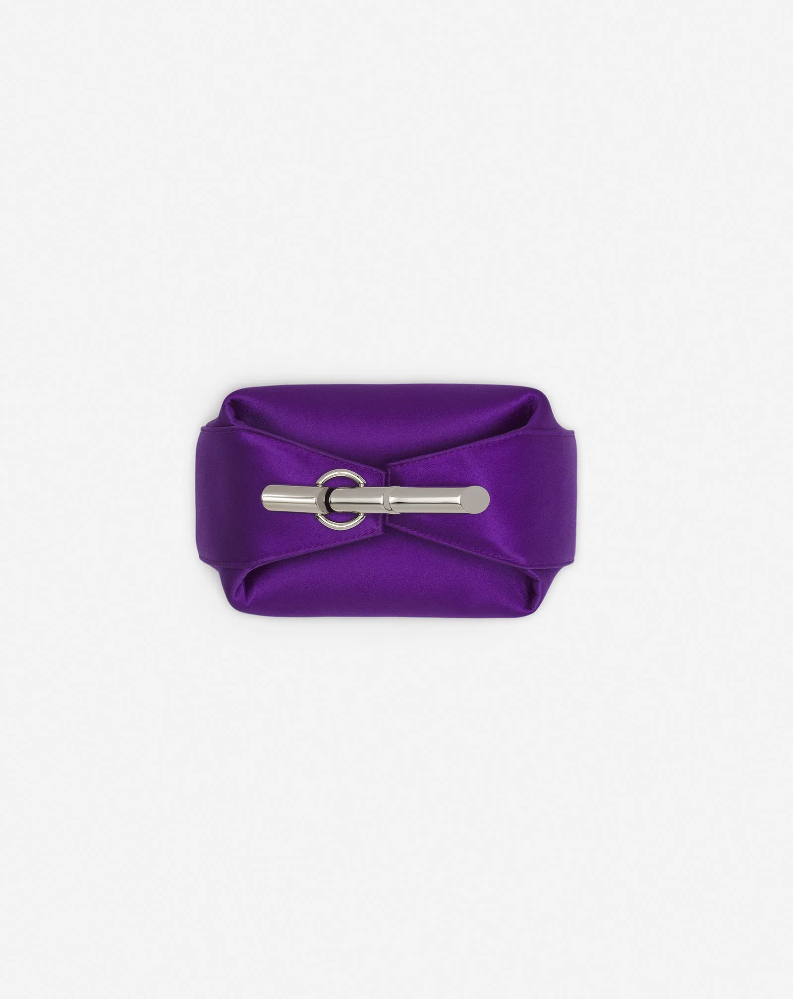 HAUTE SQUENCE SATIN CLUTCH BAG