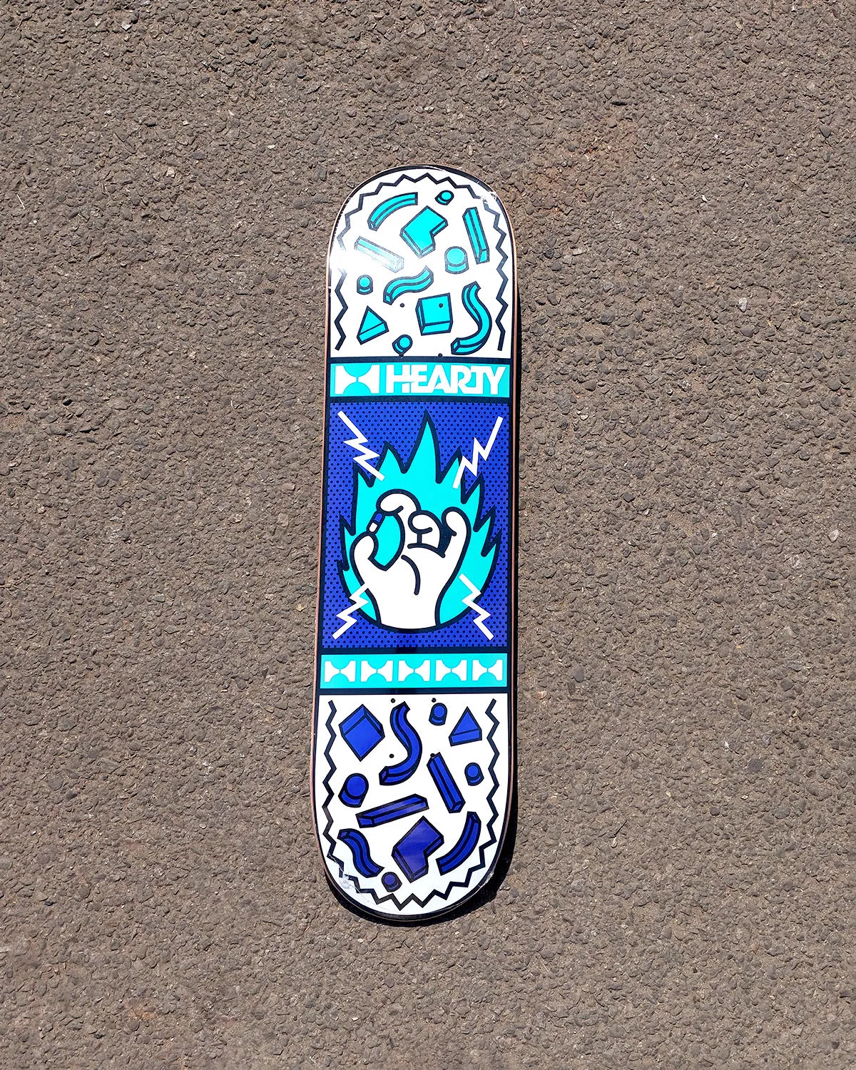 Hearty Skateboard Deck Take a Chill Pill Teal Blue- 8.0