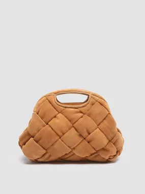 HELEN 12 - Brown Suede Clutch Bag