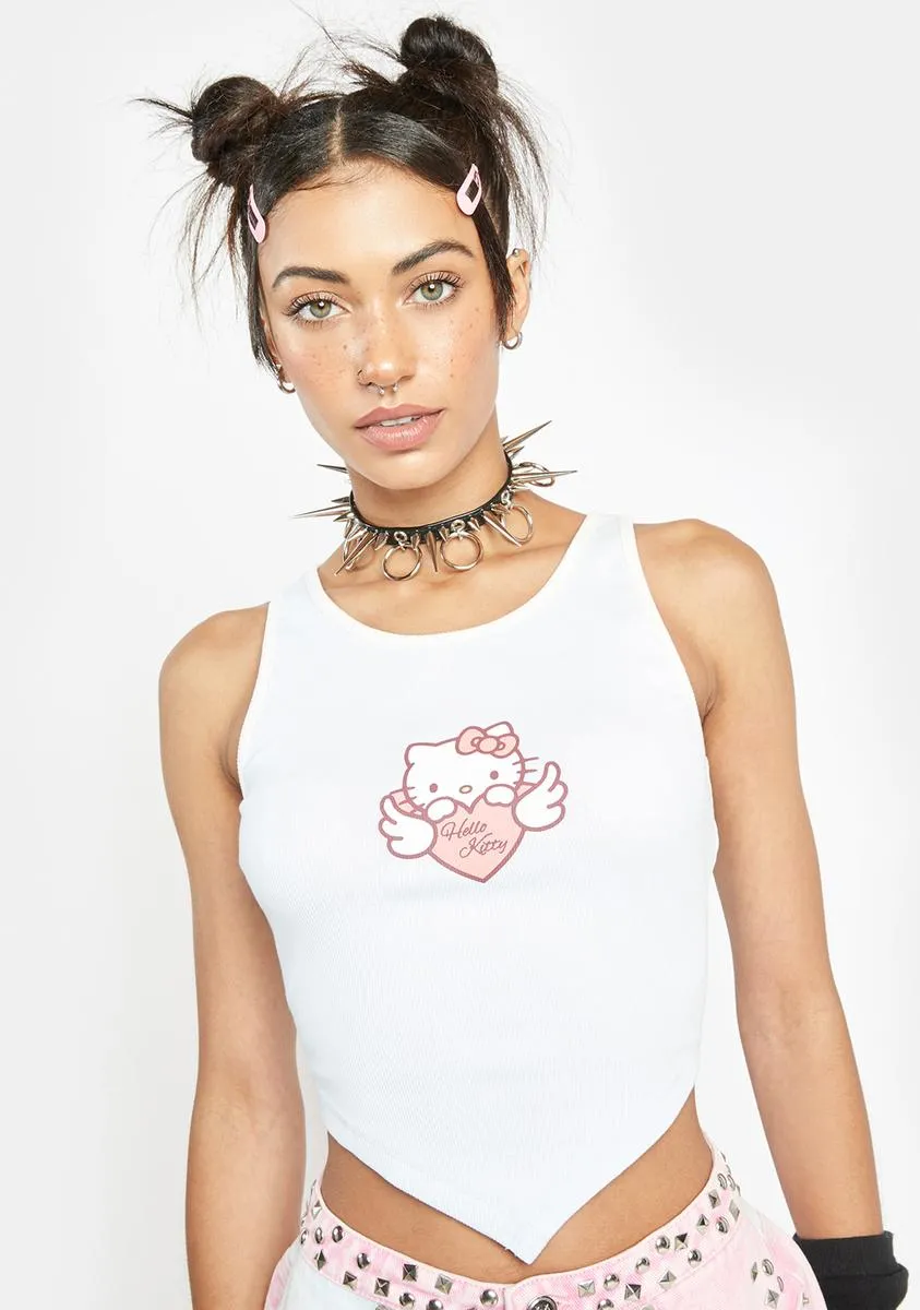 Hello Kitty Angel Cropped Tank Top-