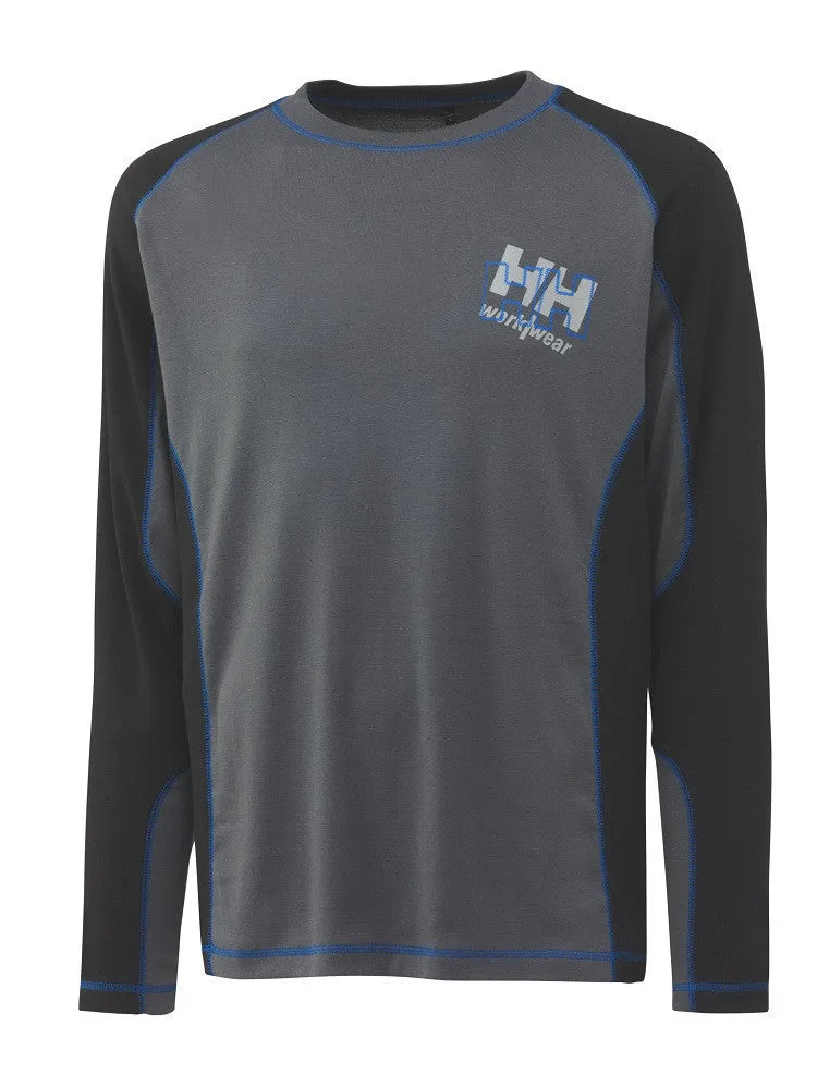 Helly Hansen 79134 Chelsea Longsleeve T Shirt Grey / Black, Racer Blue