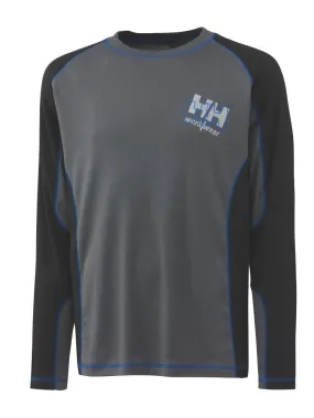 Helly Hansen 79134 Chelsea Longsleeve T Shirt Grey / Black, Racer Blue