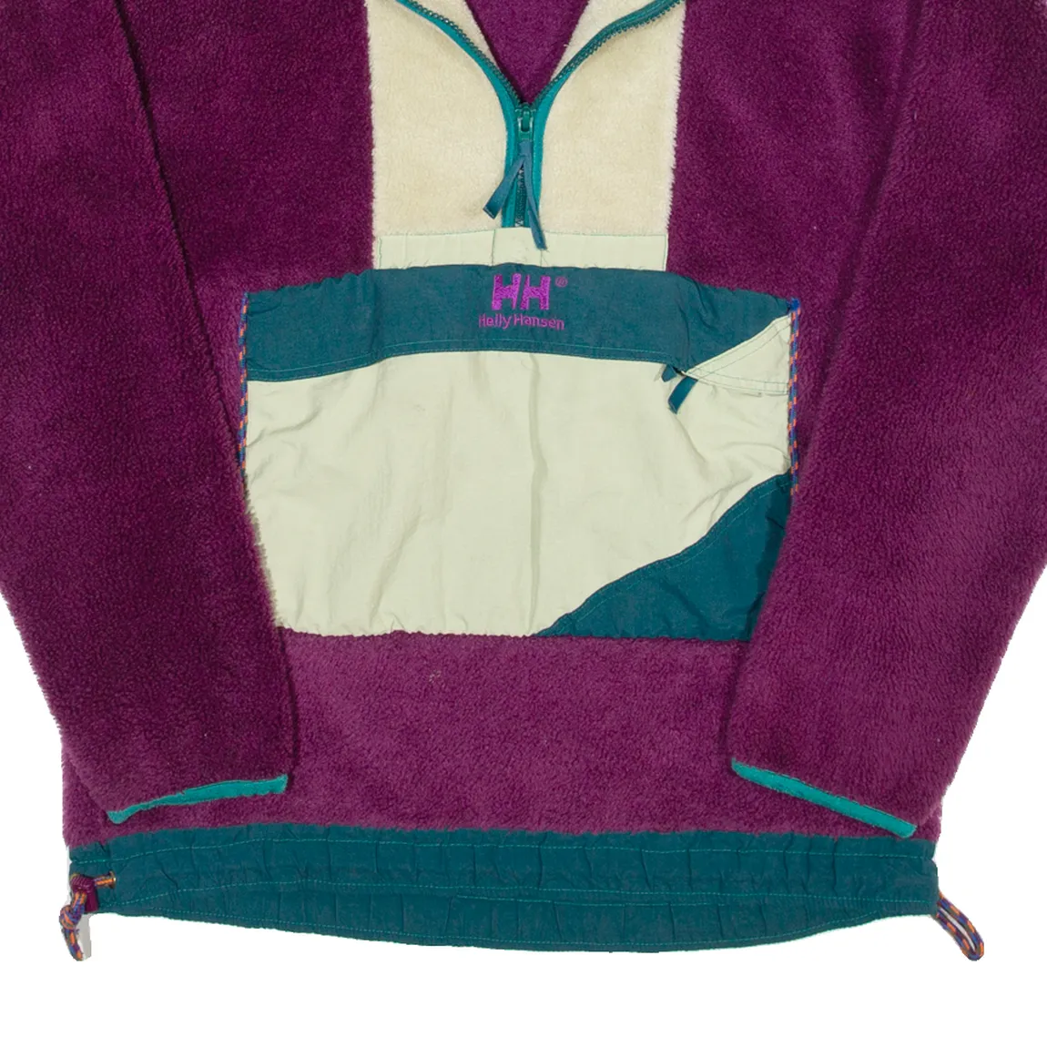 HELLY HANSEN Pullover Womens Fleece Jacket Purple 90s M