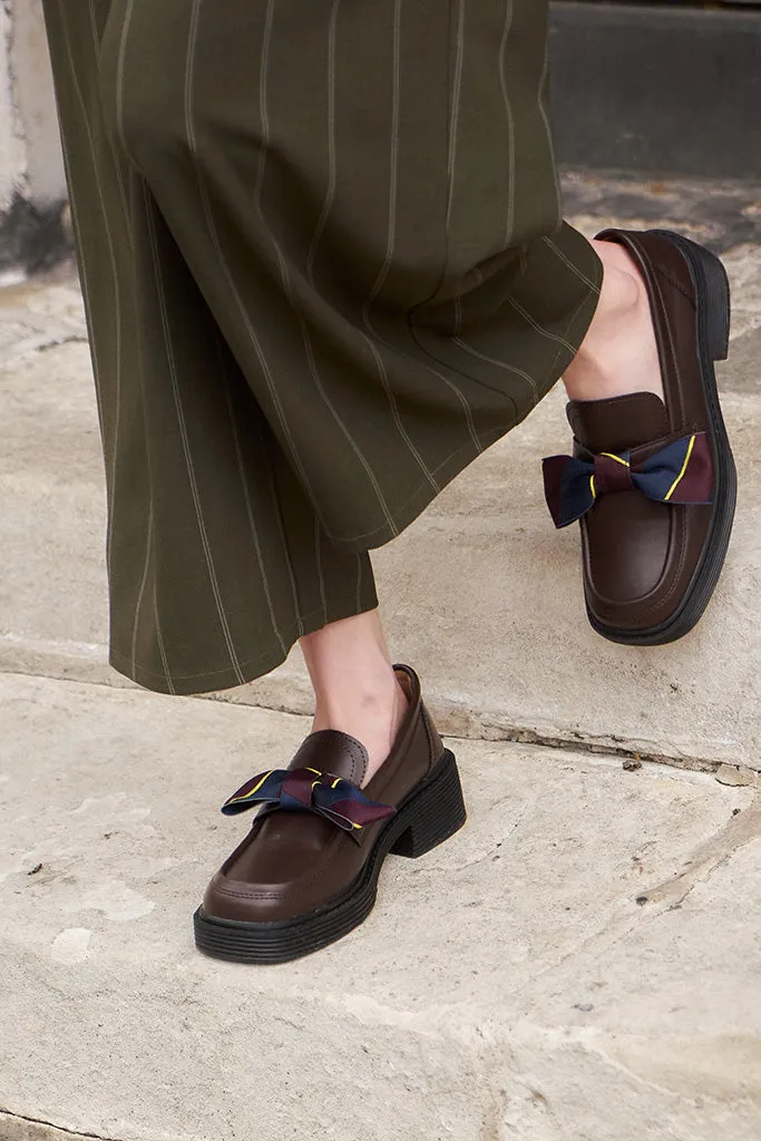 Henley Bow Square Toe Loafers