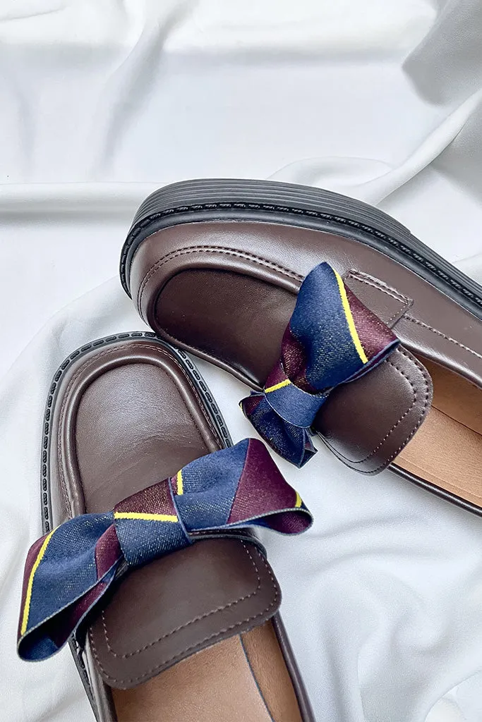 Henley Bow Square Toe Loafers