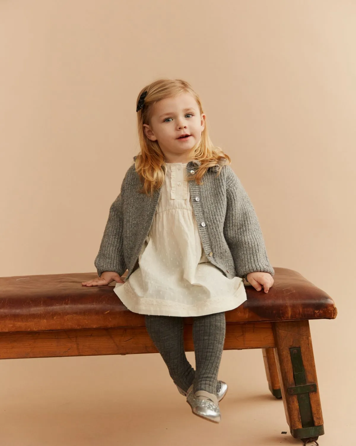 HENNYSB CARDIGAN - Grey melange