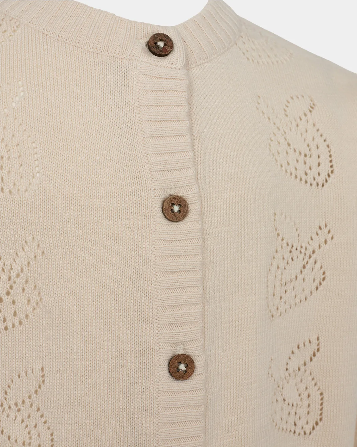 HENNYSK CARDIGAN - Antique White