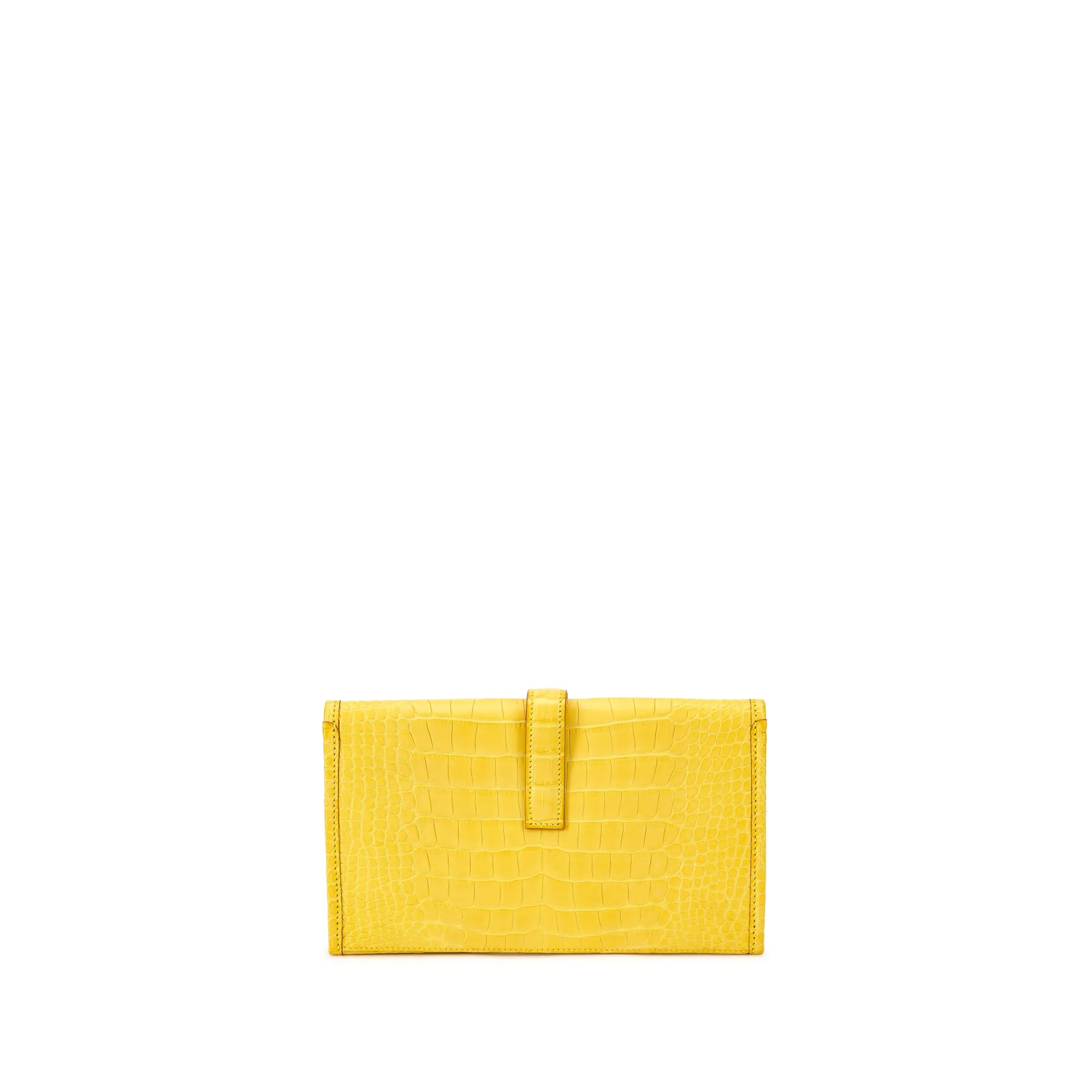 Hermès Mimosa Matte Alligator Jige Duo Clutch, 2013