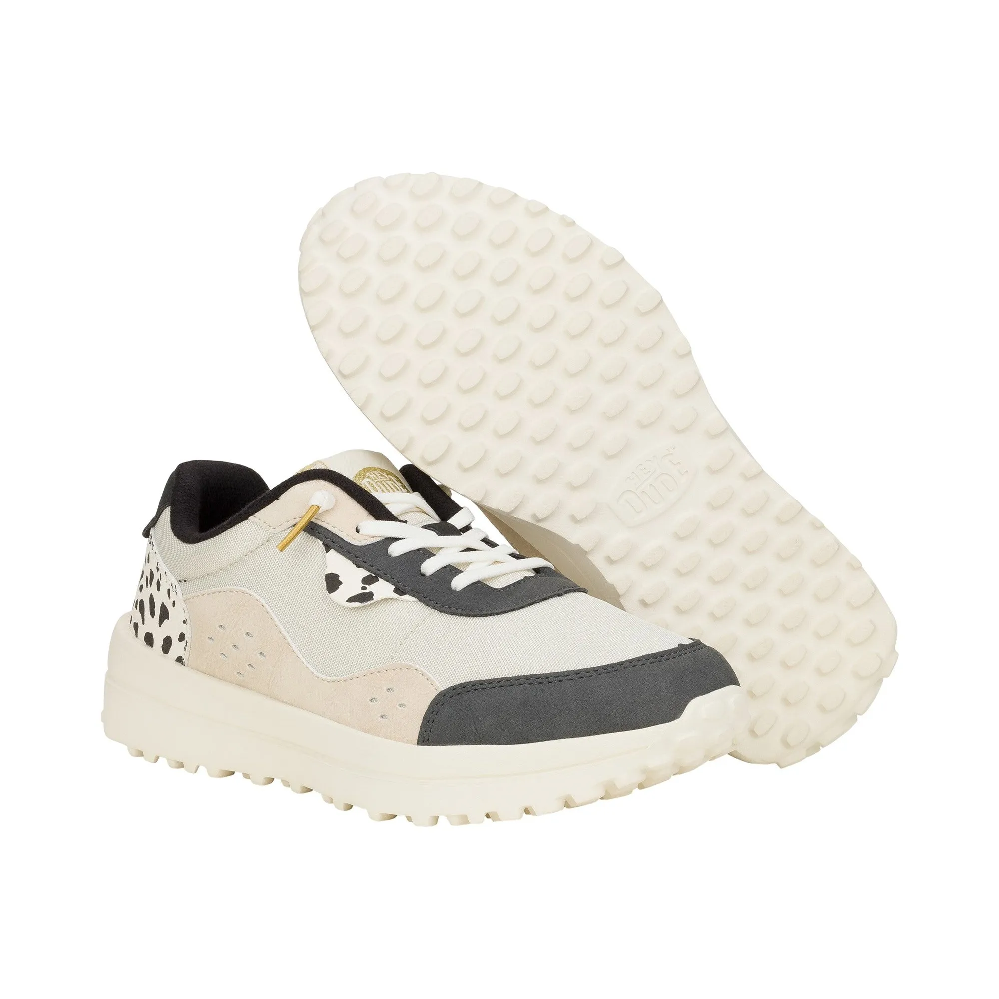 HEYDUDE Hayden Shine Womens Trainers - Ivory/Multi