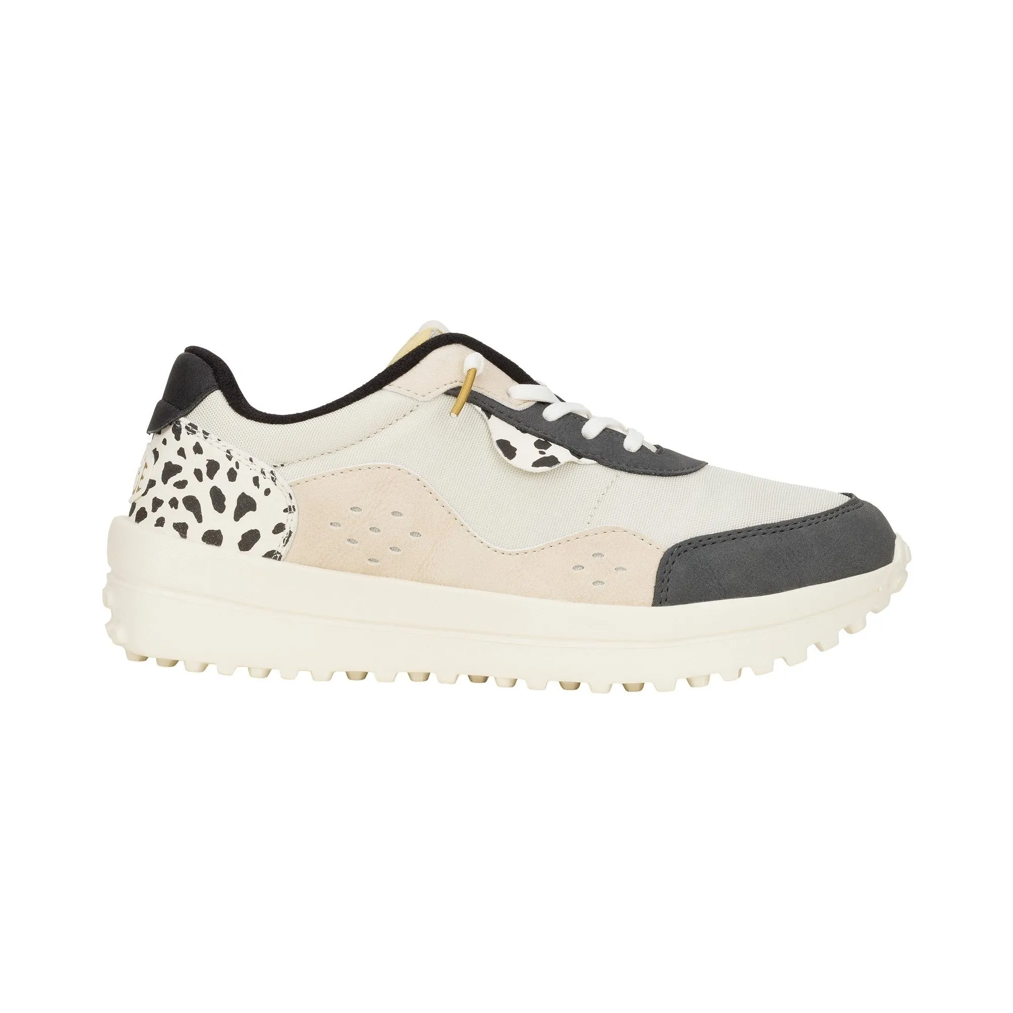 HEYDUDE Hayden Shine Womens Trainers - Ivory/Multi