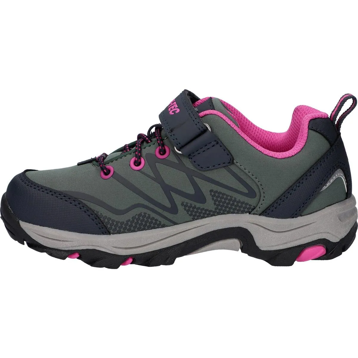 Hi-Tec Blackout Low Boots Dark Forest/India Ink/Pink