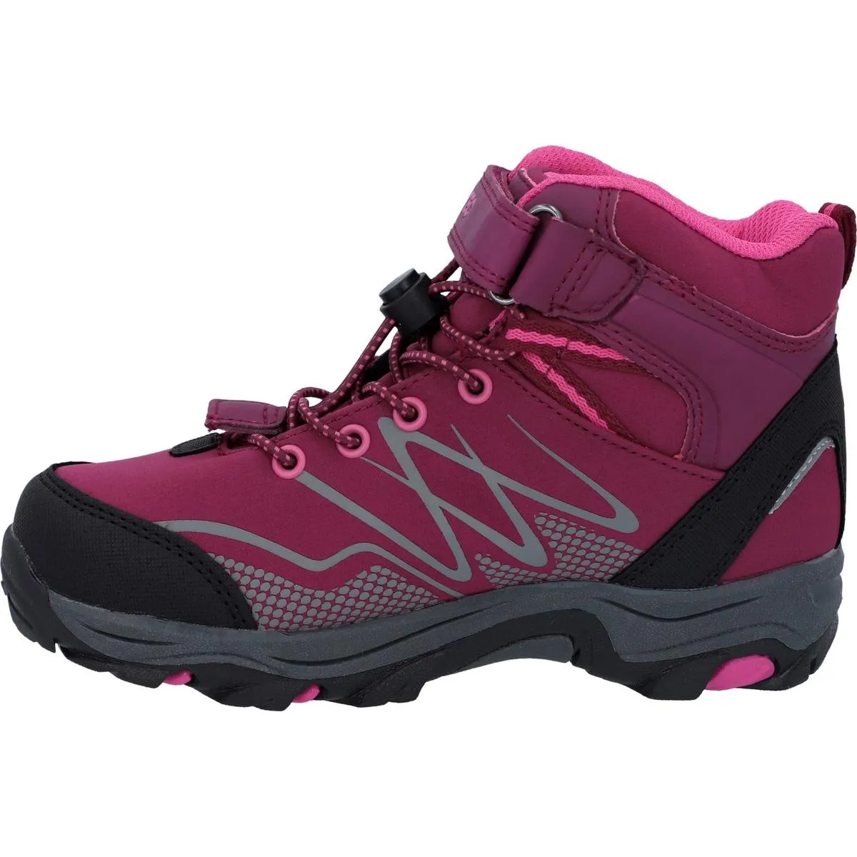 Hi-Tec Blackout Mid Boots Dark Rose/Fuchsia