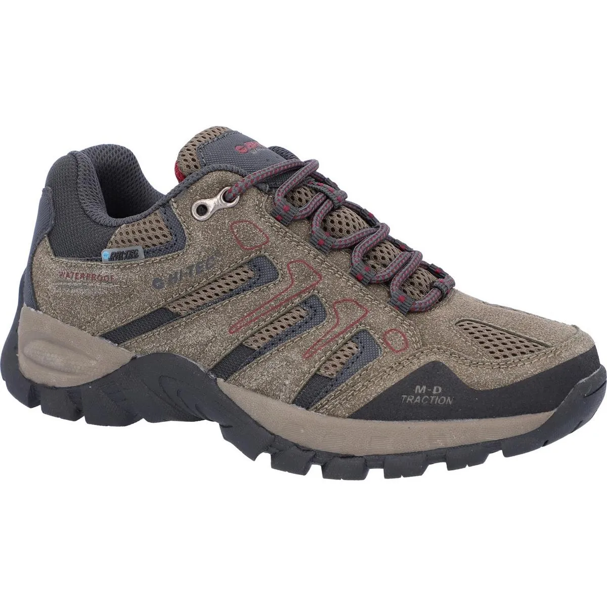 Hi-Tec Torca Low Boots Dark Taupe/Charcoal