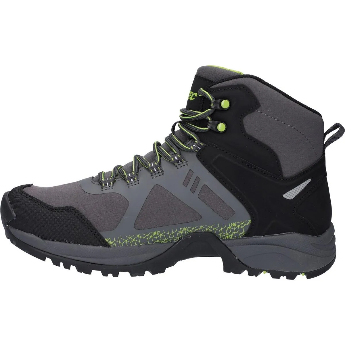 Hi-Tec V-Lite Psych Boots Dark Grey/Lime