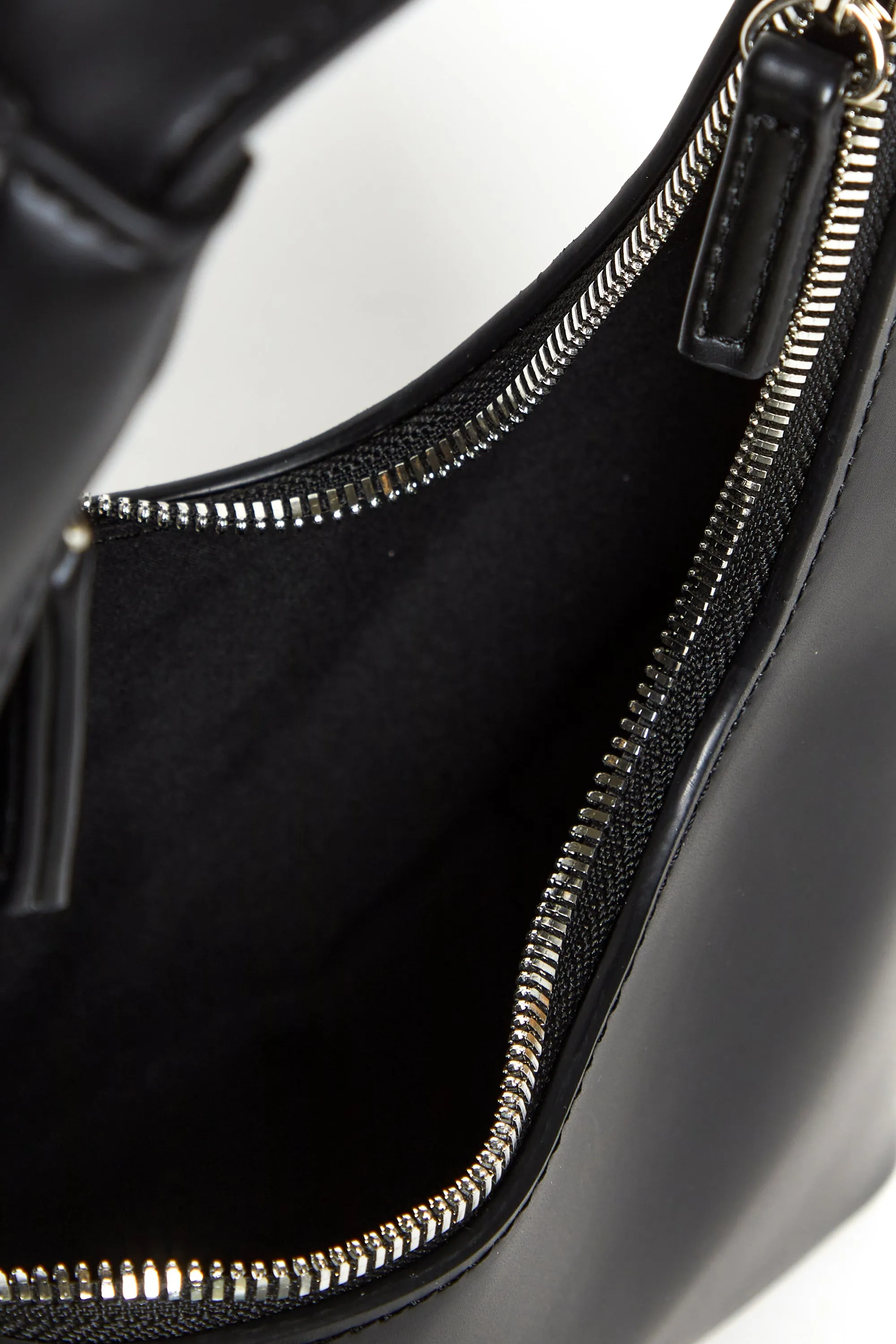 HIGH ZIPPER SHOULDER BAG