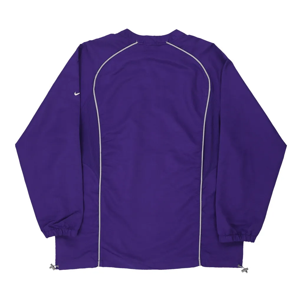 Hobart Baseball Nike 1/4 Zip - Large Purple Polyester