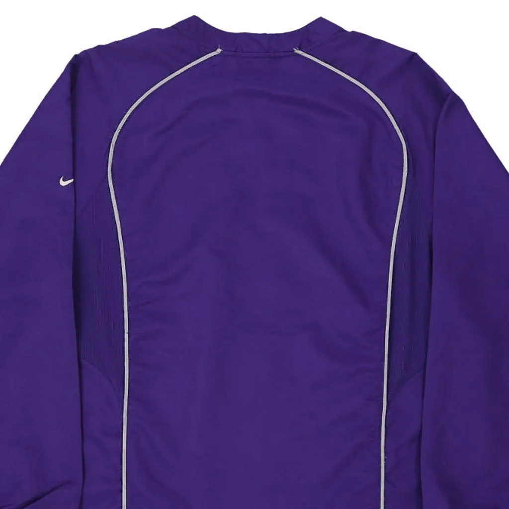 Hobart Baseball Nike 1/4 Zip - Large Purple Polyester