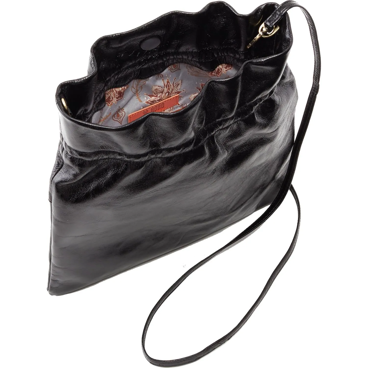 Hobo Prose Shoulder Bag Black Vintage Hide Leather
