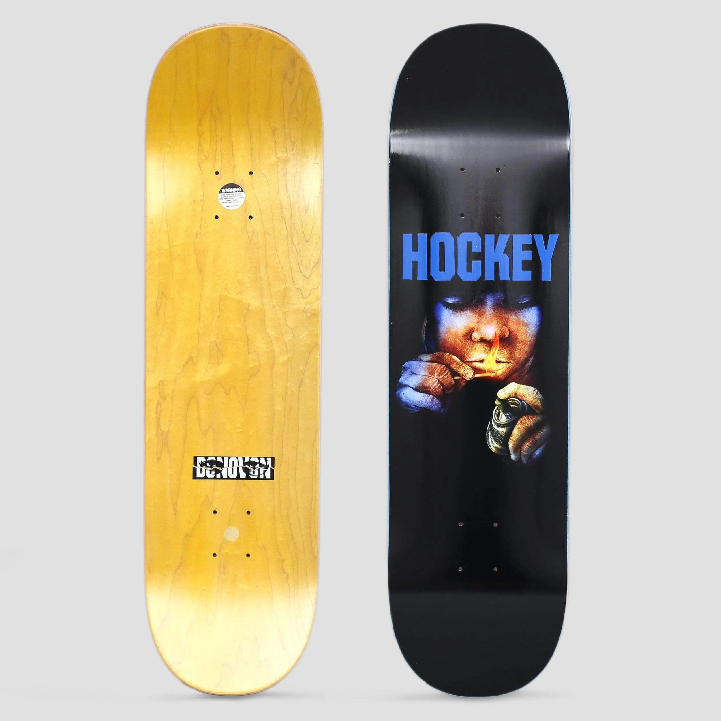 Hockey 8.5 Donovan Piscopo Instructions Skateboard Deck Black