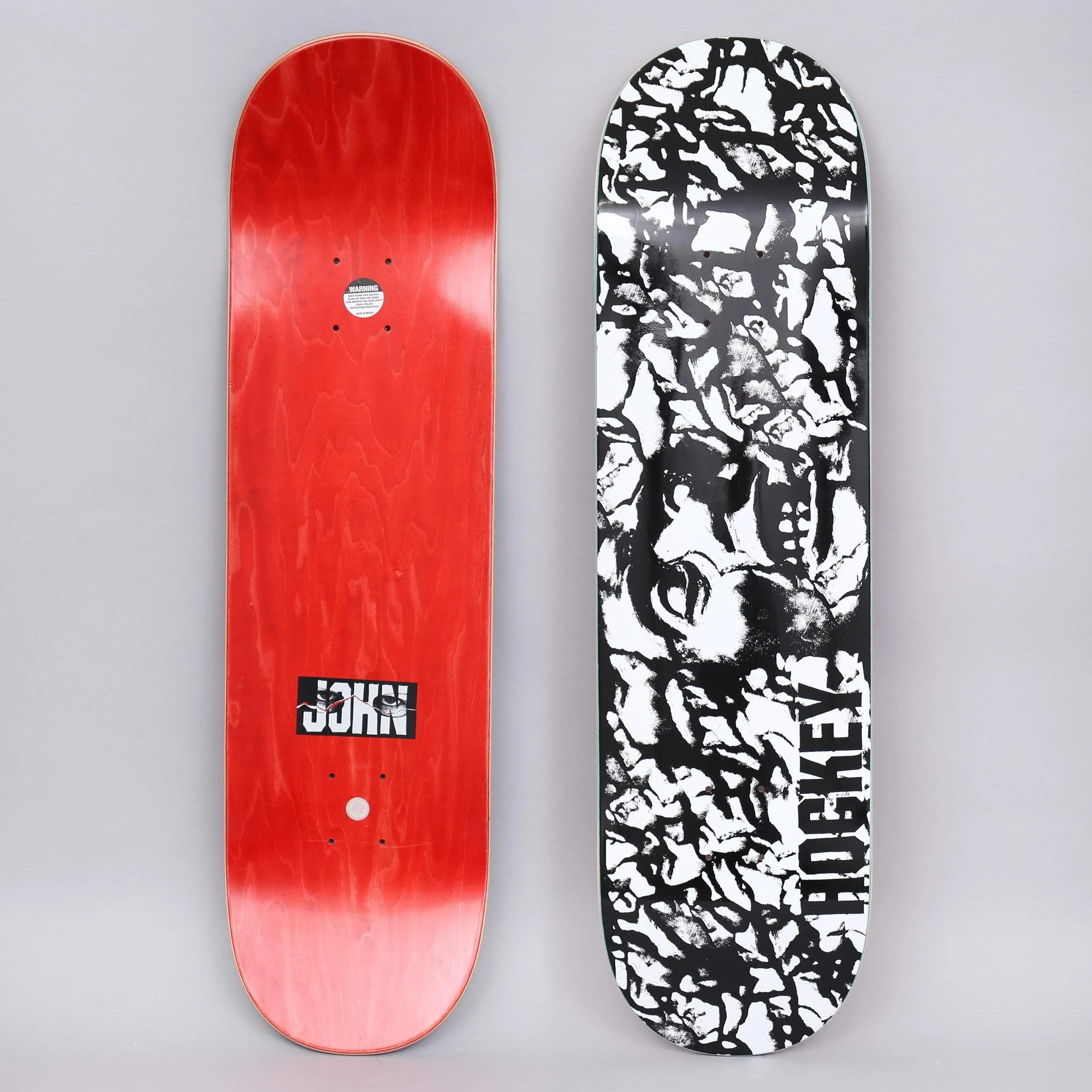 Hockey 8.5 John Fitzgerald Stone Skateboard Deck Black