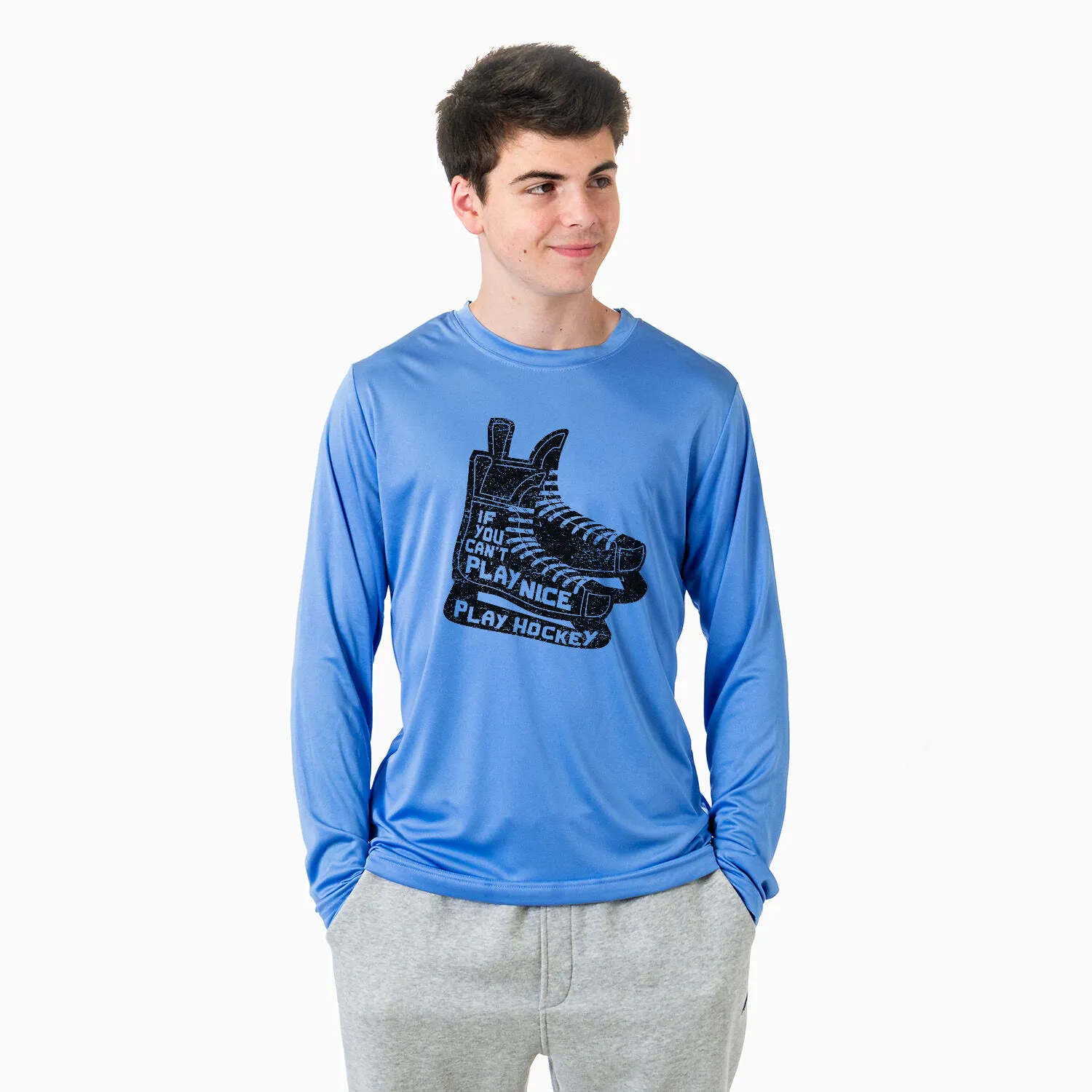 Hockey Long Sleeve Performance Tee - Play Hockey 