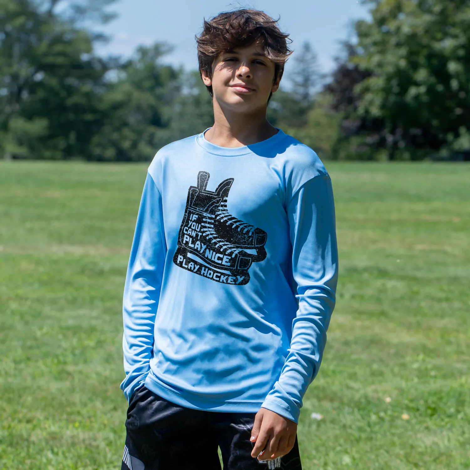 Hockey Long Sleeve Performance Tee - Play Hockey 